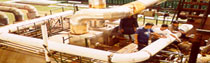 Ammonia refrigeration pipe works in San Miguel Corporation San Fernando Plant